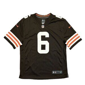NWT $85 Nike Cleveland Browns NFL Baker Mayfield #6 Football Jersey Youth Size L